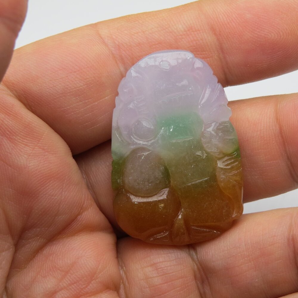 Jade Hand Made Carved Pendant